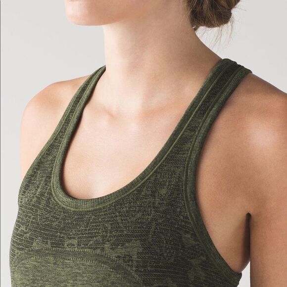 New Lululemon Swiftly Tech Racerback
Dark Olive / Brave Olive / Black Ca… - Picture 3 of 5